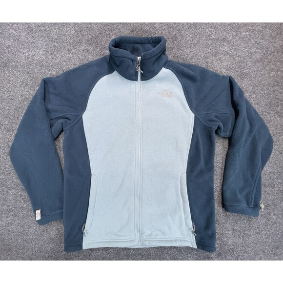 The North Face Jackets & Blazers - The North Face Jacket Women’s L Large Two Tone Blue Fleece Khumbu Full Zip